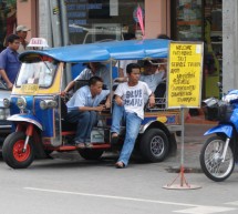 Riding in a Tuk-Tuk in Thailand
