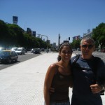 With my dad!